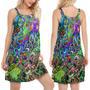 Hippie Funny Octopus Love Music - Women's Sleeveless Cami Dress