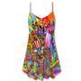 Hippie Independence Day America Cool - V-Neck Sleeveless Cami Dress