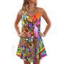 Hippie Independence Day America Cool - V-Neck Sleeveless Cami Dress