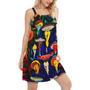 Hippie Mushroom Funny Style Love Life - Women's Sleeveless Cami Dress