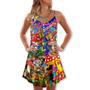 Hippie Mushroom Happy Together - V-Neck Sleeveless Cami Dress