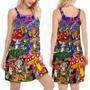 Hippie Mushroom Happy Together - Women's Sleeveless Cami Dress