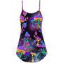 Hippie Mushroom Hippie Life Lover - V-Neck Sleeveless Cami Dress