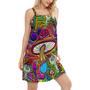 Hippie Mushroom Hypnotizing Art - Women's Sleeveless Cami Dress