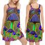 Hippie Mushroom Love Color - Women's Sleeveless Cami Dress