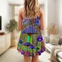 Hippie Mushroom Stunning Magic Style - V-Neck Sleeveless Cami Dress