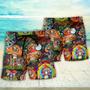 Hippie Mushroom Trippy Colorful Lover Beach Short