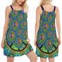 Hippie Peace Life Color - Women's Sleeveless Cami Dress