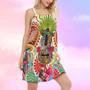 Hippie Peace Life Love Guitar - Women's Sleeveless Cami Dress