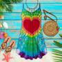 Hippie Peaceful Butterfly Summer Vibes Heart - Summer Dress