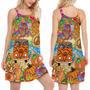 Hippie Pumpkins Bus Colorful - Women's Sleeveless Cami Dress