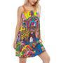 Hippie Rock Music Colorful - Women's Sleeveless Cami Dress