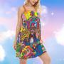 Hippie Rock Music Colorful - Women's Sleeveless Cami Dress