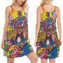 Hippie Rock Music Colorful - Women's Sleeveless Cami Dress