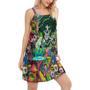 Hippie Skull Alien Art - Women's Sleeveless Cami Dress