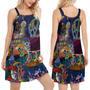 Hippie Skull Dacing Moon - Women's Sleeveless Cami Dress