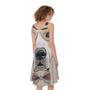 Hipster Labrador Retriever Print Sleeveless Knee Length Dress