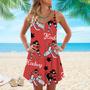 Hockey Players Spaghetti Strap Summer Dress