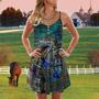 Horse Blue Pattern - Summer Dress