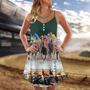 Horse Racing Great Horse Best Seat - V-Neck Sleeveless Cami Dress