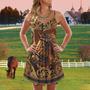 Horse Vintage Pattern - Summer Dress