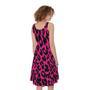 Hot Pink Leopard Print Sleeveless Knee Length Dress