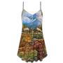 Hunting Deer Cool Art Style - V-Neck Sleeveless Cami Dress