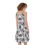 Illuminati Pattern Print Sleeveless Knee Length Dress