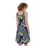 Illusion Toucan Print Sleeveless Knee Length Dress