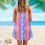 India Ethnic Maori Spaghetti Strap Summer Dress