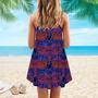 Indian Mandala Dragonfly Spaghetti Strap Summer Dress