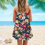 Japanese Sushi Spaghetti Strap Summer Dress