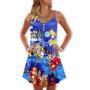 Koala Wants Merry Christmas - V-Neck Sleeveless Cami Dress