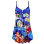 Koala Wants Merry Christmas - V-Neck Sleeveless Cami Dress