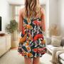 Koi Fish Swimming Colorful Crap - V-Neck Sleeveless Cami Dress