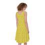 Lemon Slices Pattern Print Sleeveless Knee Length Dress