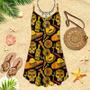 Let's Fiesta Mexican Spaghetti Strap Summer Dress