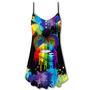 Lgbt Lips The Color Of Happiness - V-Neck Sleeveless Cami Dress