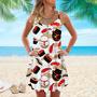 Life Is Simple And Fresh Like A Sushi Spaghetti Strap Summer Dress