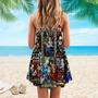 Life Of Jesus Stained Glass Spaghetti Strap Summer Dress