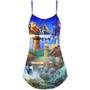 Lighthouse Christmas Santa Shine Like A Lighthouse - V-Neck Sleeveless Cami Dress