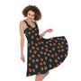 Little Pumpkin Pattern Print Sleeveless Knee Length Dress