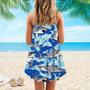 Love Shark Spaghetti Strap Summer Dress