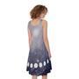 Lunar Phase Cycle Print Sleeveless Knee Length Dress