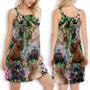 Lykoi Cat Love Beautiful Flower - Women's Sleeveless Cami Dress