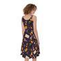 Magic Wizard Pattern Print Sleeveless Knee Length Dress