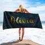 Mandala Yoga Design Personalized Beach Towels Unique Meditation Gift