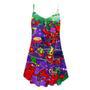 Mardi Gras Crawfish Crew Aloha Spaghetti Strap Summer Dress