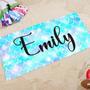 Mermaid Print Design Personalized Beach Towels Women Unique Gift