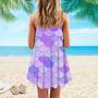 Mermaid Purple Spaghetti Strap Summer Dress